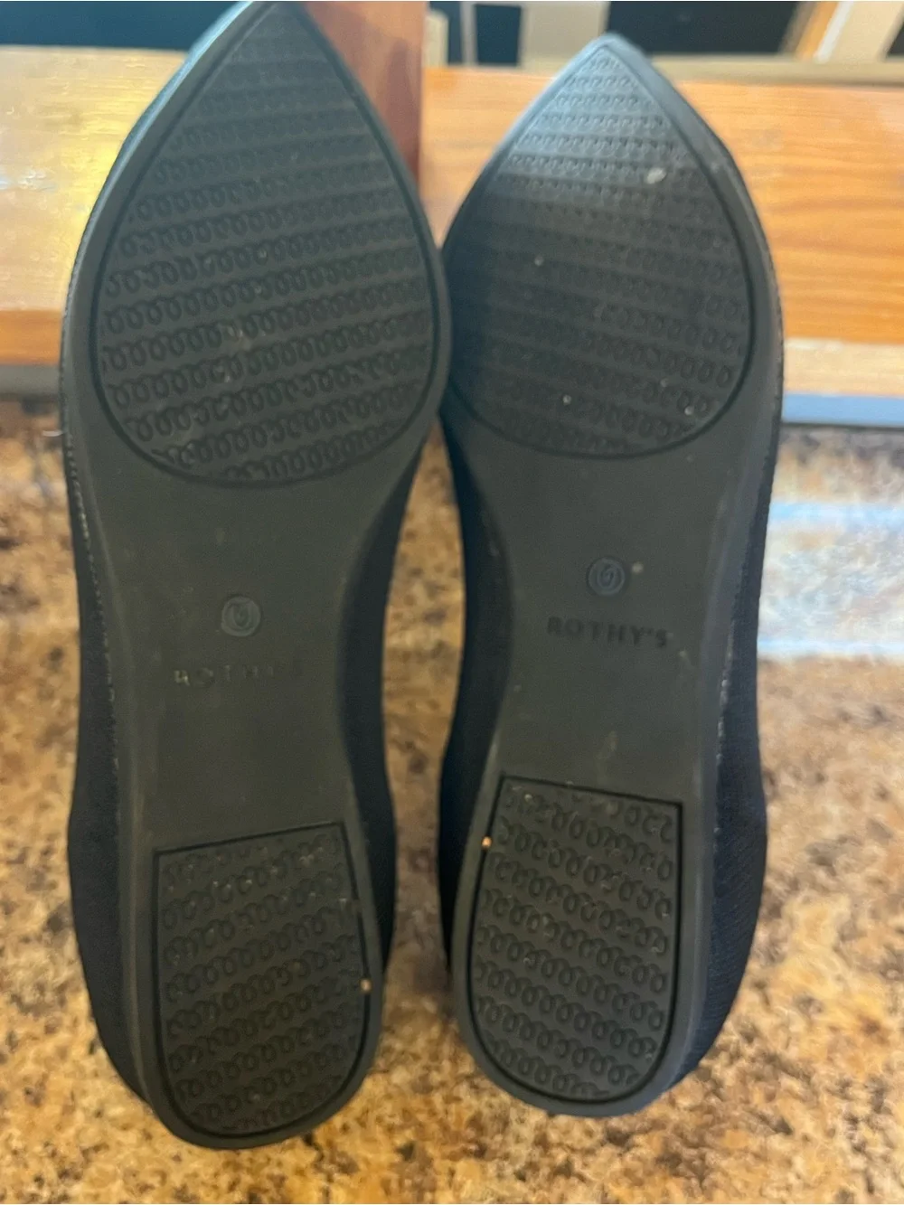 Rothy's Black Pointed-Toe Flats